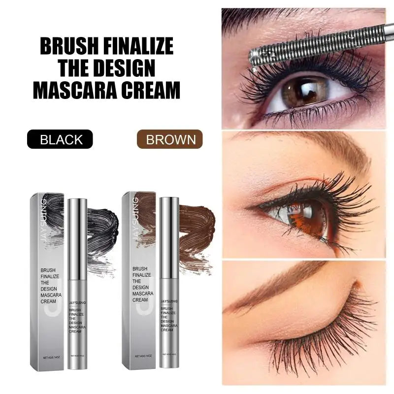Long Lash Mascara Black Waterproof Silver Tube Extra Curl Easy Qme