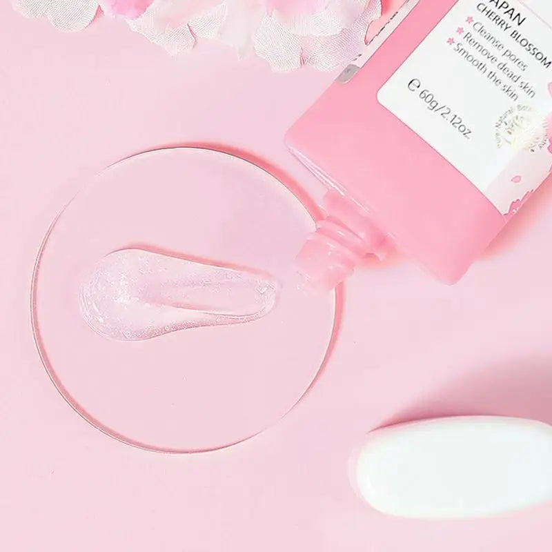 Face Peeling Gel Cherry Blossom Deep Cleansing Gel Facial Scrub Dead Skin Remover Skin Brightening Gel Facial Peel Face Qme