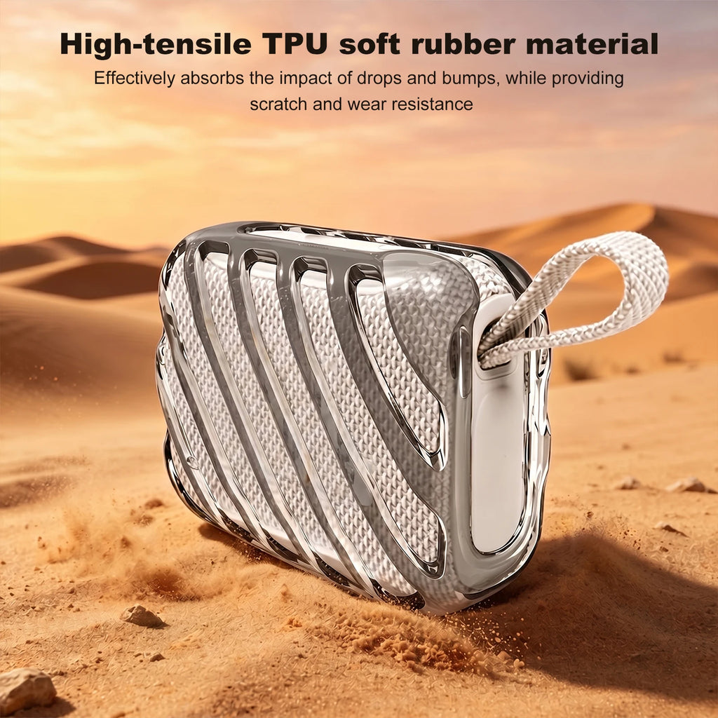 TPU Hollow Out Protective Cover for GO 5 Portable Speaker Anti Scratch Cover Clear Cover with Precise Cutouts Shockproof Qme