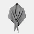 Winter Women Shawl Wraps Cardigan Cape Wool Blend Triangle Scarf Qme Light gray