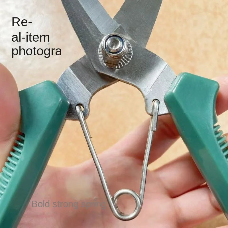 Straight Head Pruning Shears Non-slip Handlestainless Steel Outils Qme