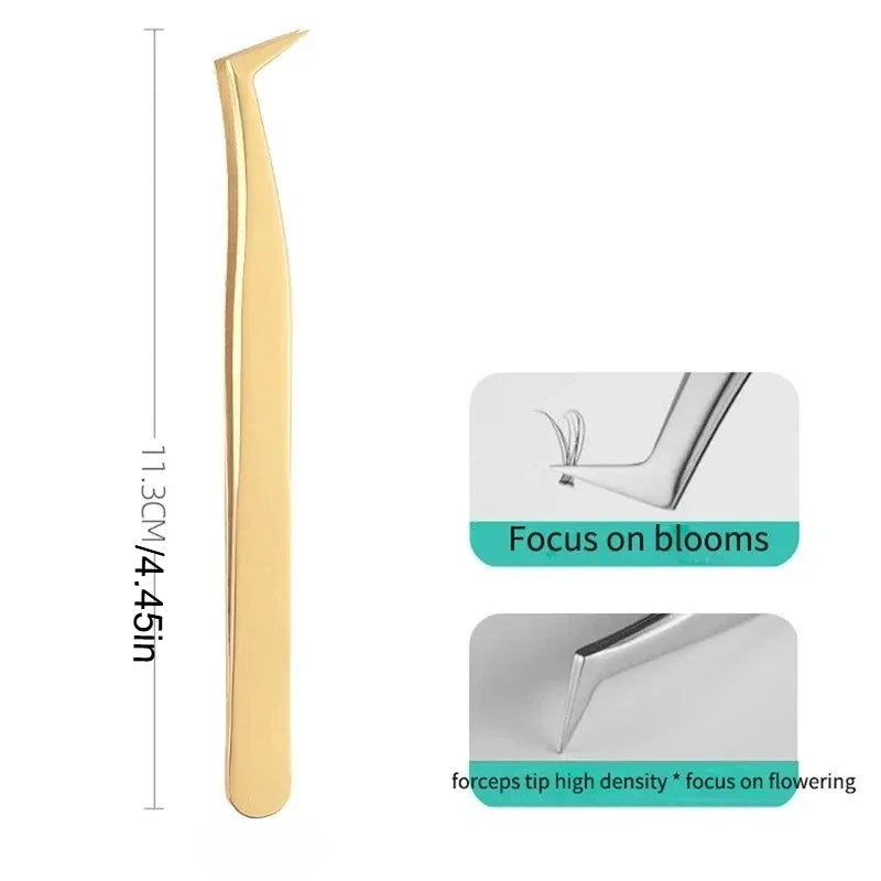 Precision Lash Tweezers Includes 3 Stainless Steel Eyelash Classic Qme