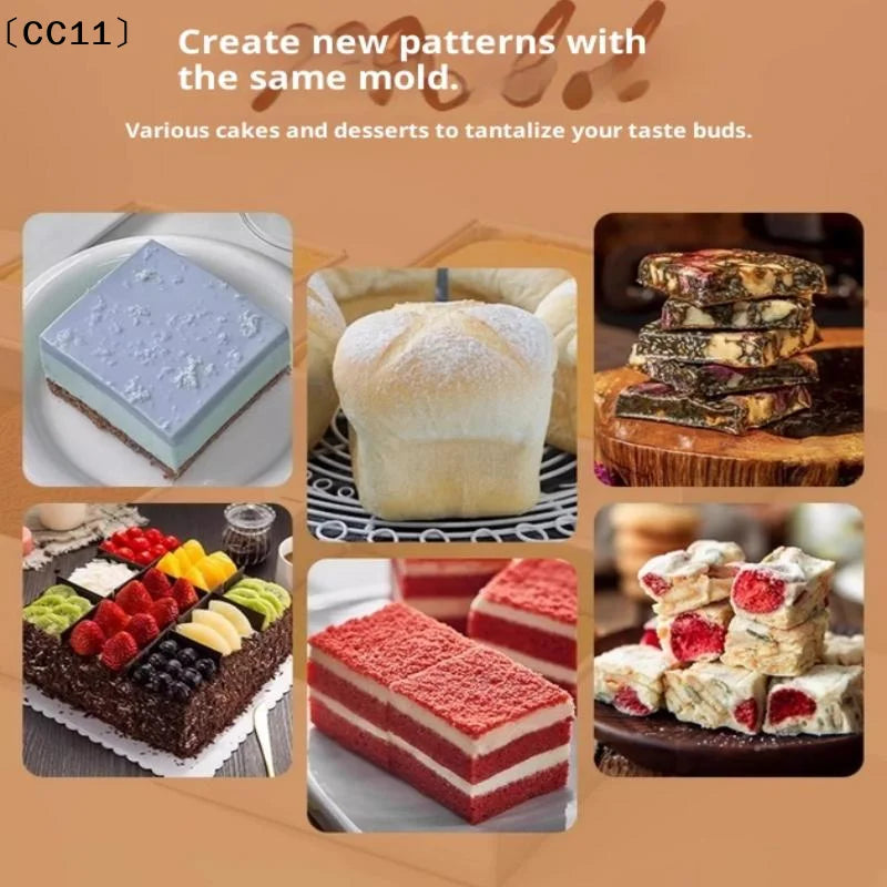 4 5 6 8 Tiramisu Muffin Pan Aluminum Alloy Square Cake Baking Mould Qme