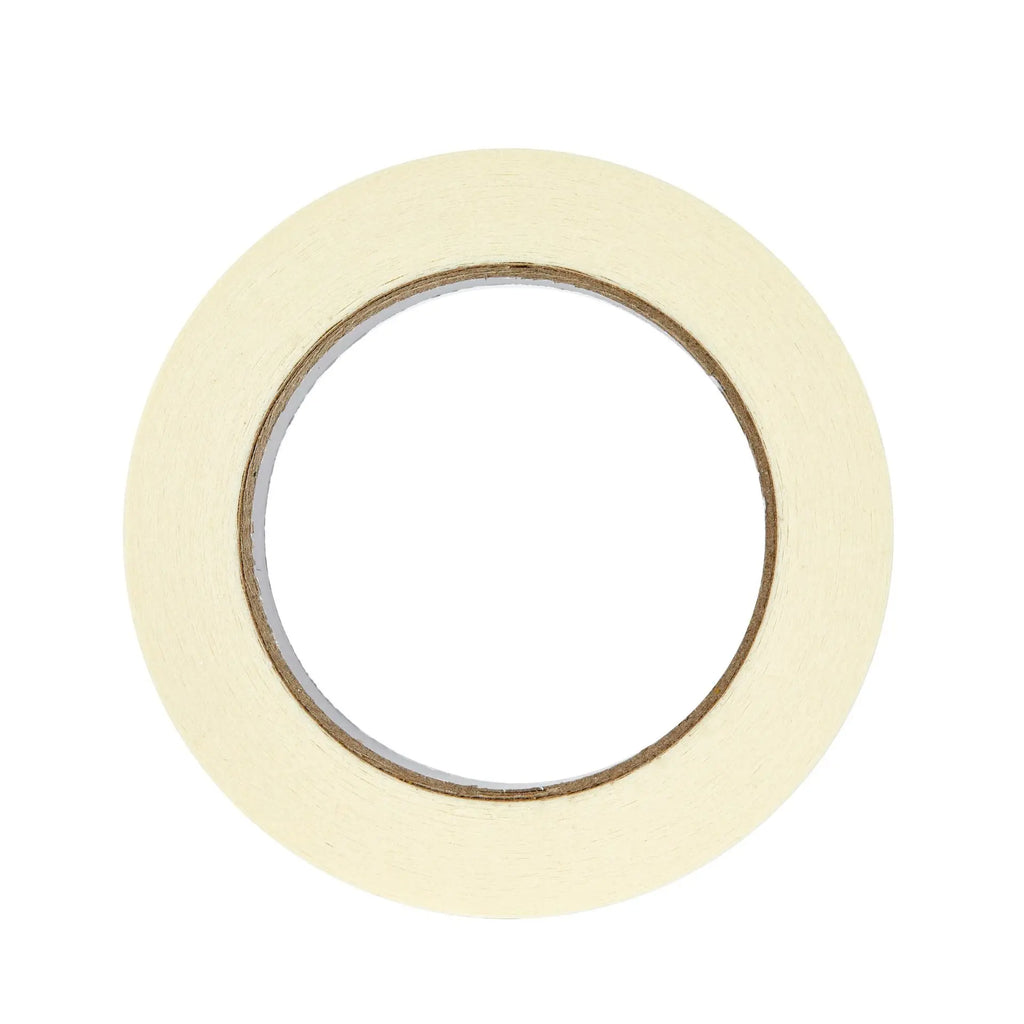 50m/20m Masking Tape White Color 12/18/60mm Single Side Tape Adhesive Crepe Paper for Oil Painting Sketch Drawing Supplies Qme