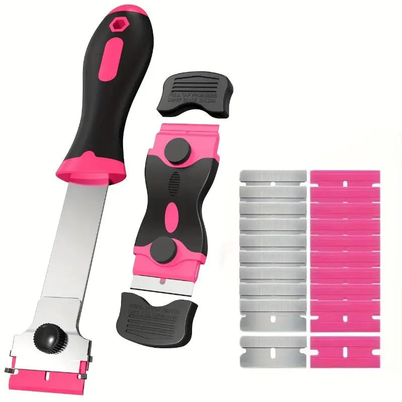 3D Printer Scraper Tool Lightweight Angled Metal Scratch Travel Qme Pink No plug
