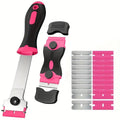3D Printer Scraper Tool Lightweight Angled Metal Scratch Travel Qme Pink No plug