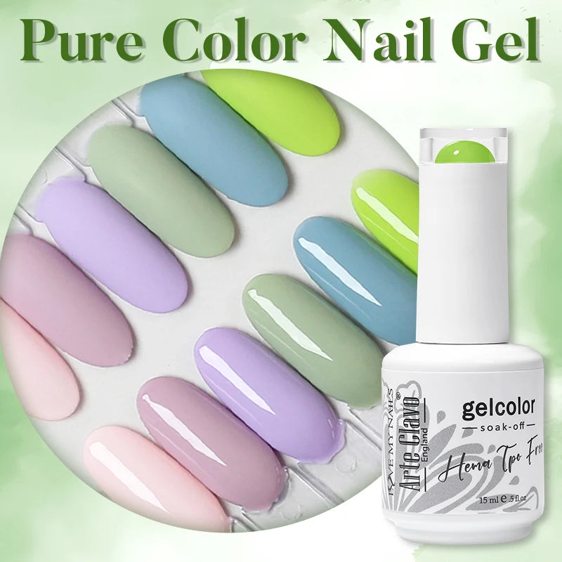 Arte Clavo Blue Nails Candy Party Nude Gel Nail Polish 2026 Mint Qme