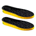 Soft Shoe Pads Support Shock Absorption Cushion Work Comfort Orthotic Insoles for Men Women Heavy Duty Support Pain Relief Qme 1 Pairs Black 35-36