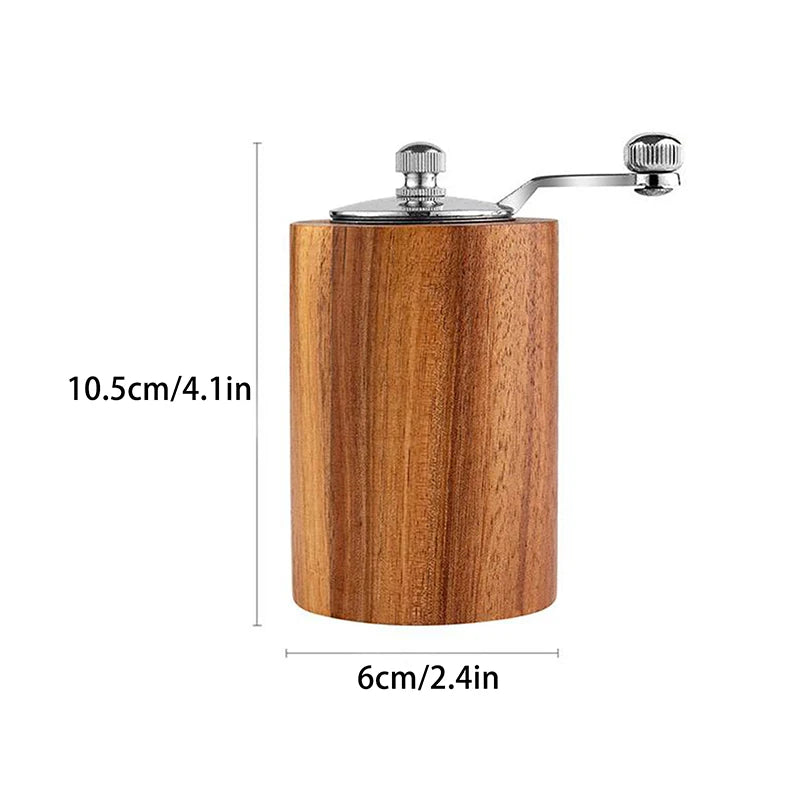 Hand-operated Pepper Mill Kitchen Manual Solid Wood Black Grinder Qme