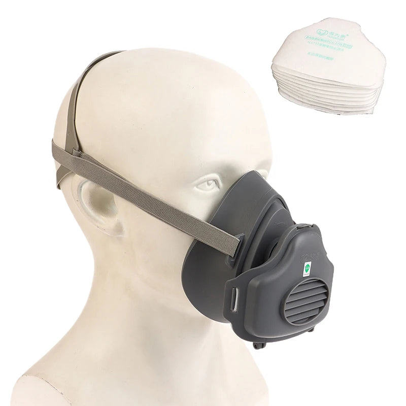 Dust Proof Full Face Gas Mask Formaldehyde Protection 3700 Industrial Qme