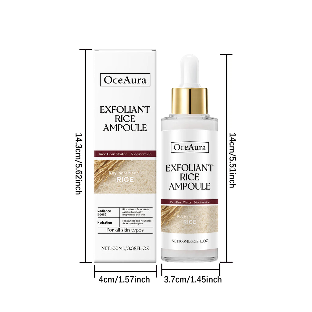 Rice Exfoliating Essence Dead Skin Removal Brightening Oil Control Moisturizing Improve Roughness Soft Skin Smooth Exfoliating Qme