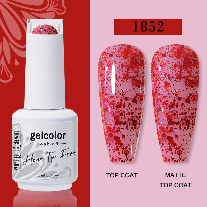 Arte Clavo HEMA TPO Soak Off UV LED Nail Gel Polish 108 Colors Qme 1852