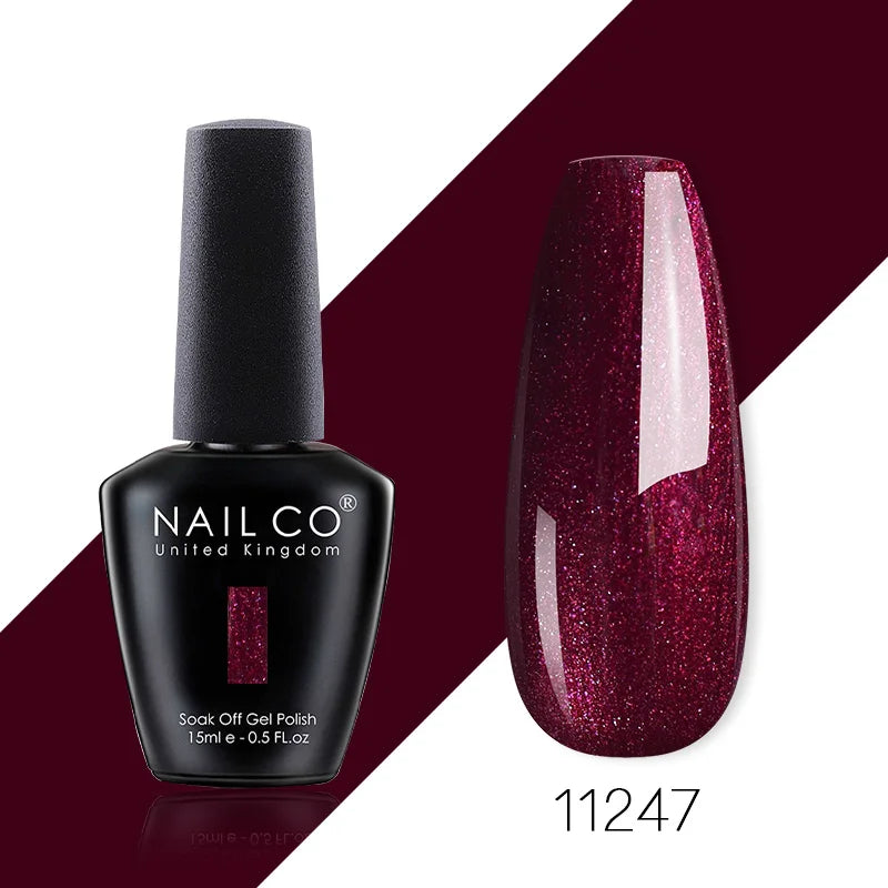 NAILCO 85 Colors Nail Gel UV LED Lacquer Manicure Varnish Hybrid Semi