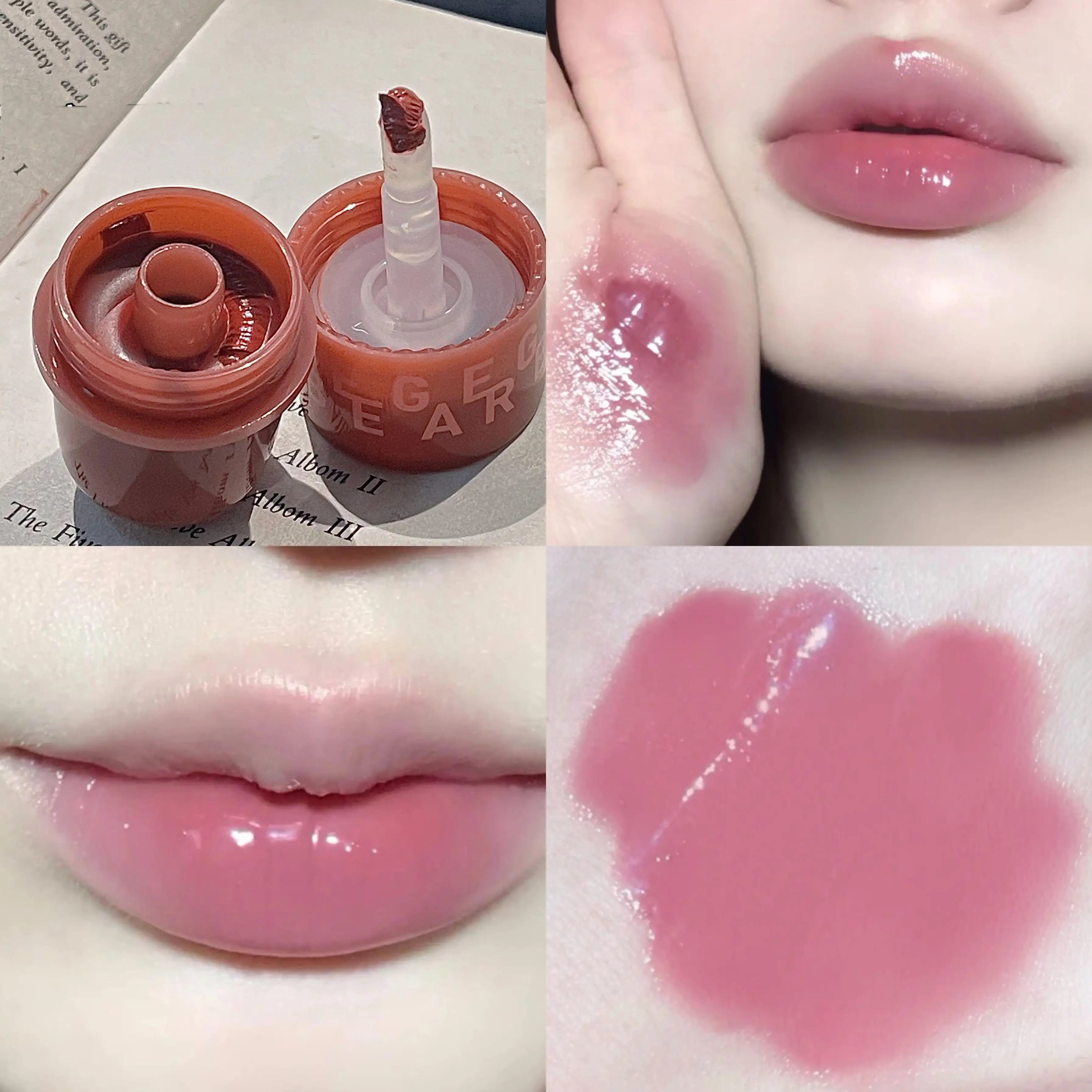 Gege Bear Jelly Lip Glaze Long-lasting Makeup Waterproof Gloss Qme GX1022-2