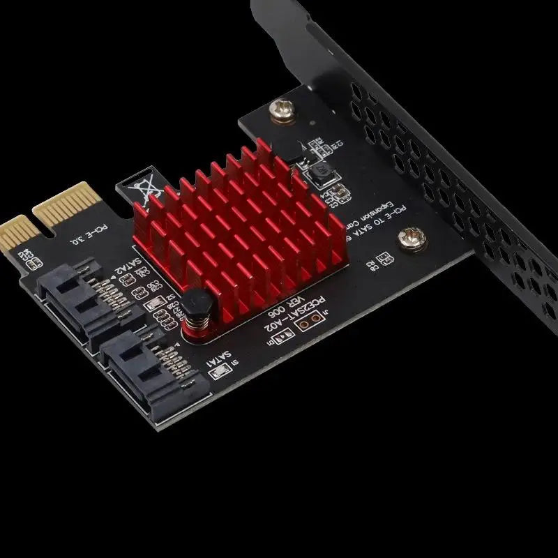 PCIe SATA3 0 Card ASM1061 Chip 2 Ports Tailored Quick Data Transfers Qme