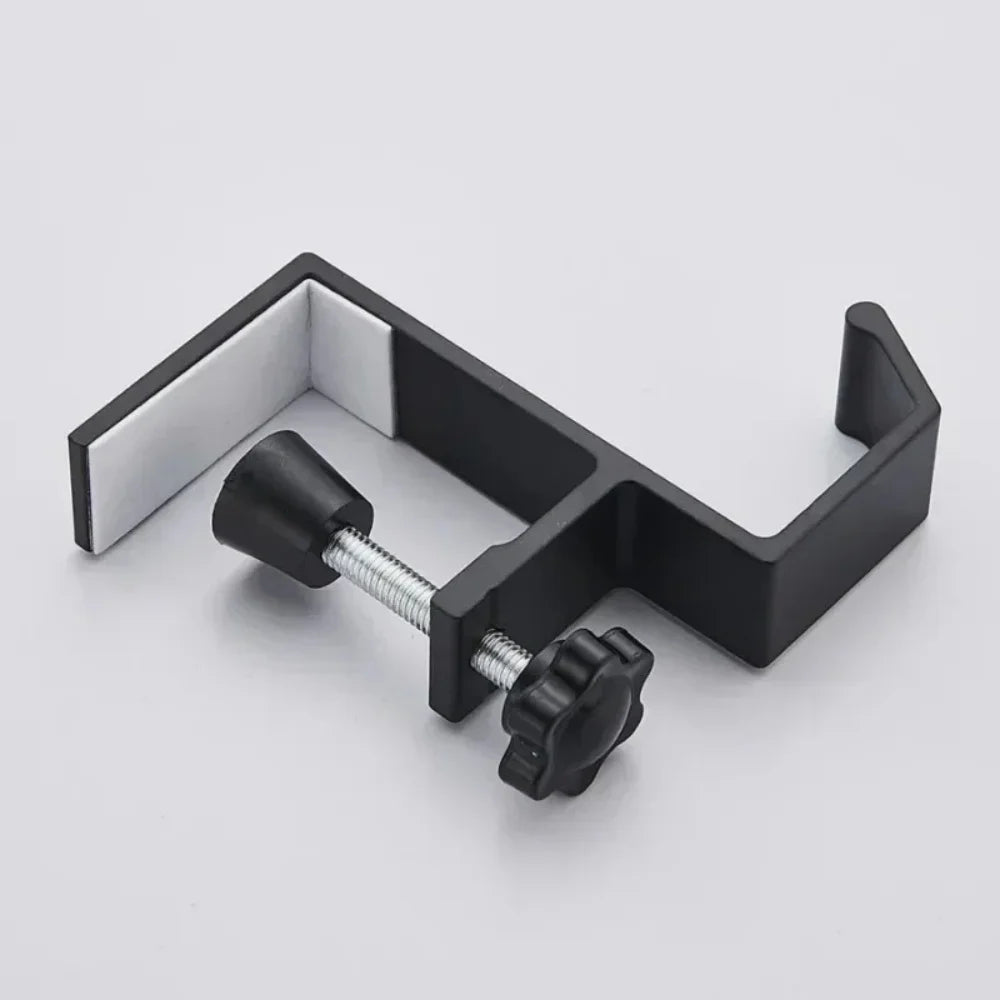 Multifunctional Table Side Hanging Storage Hook Adjustable Desk Edge Holder For Gaming Headphones Backpack Bag Storage Accessory Qme black