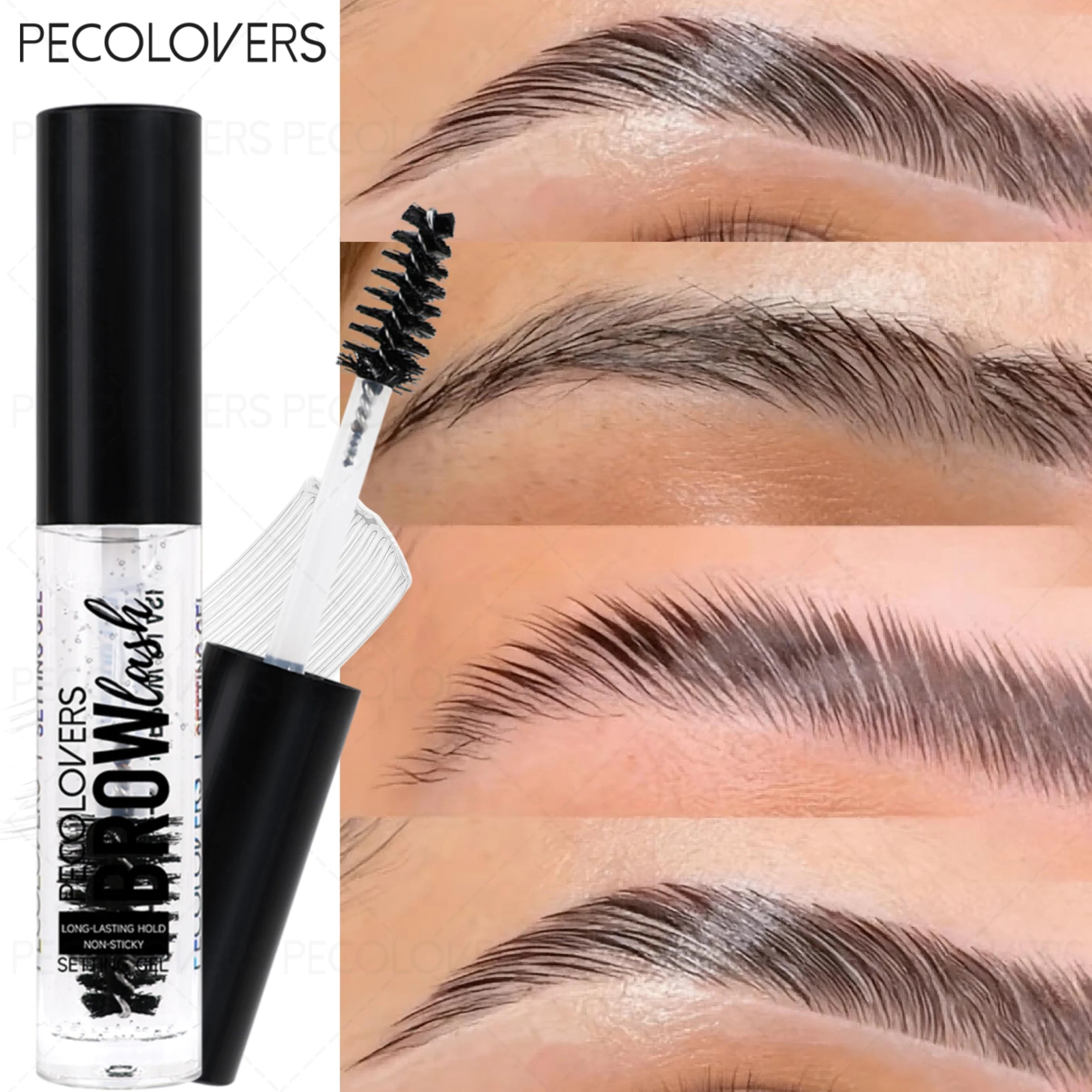 Natural Eyebrow Styling Gel Cream Brush Strong Holding Eyebrows Soap Qme