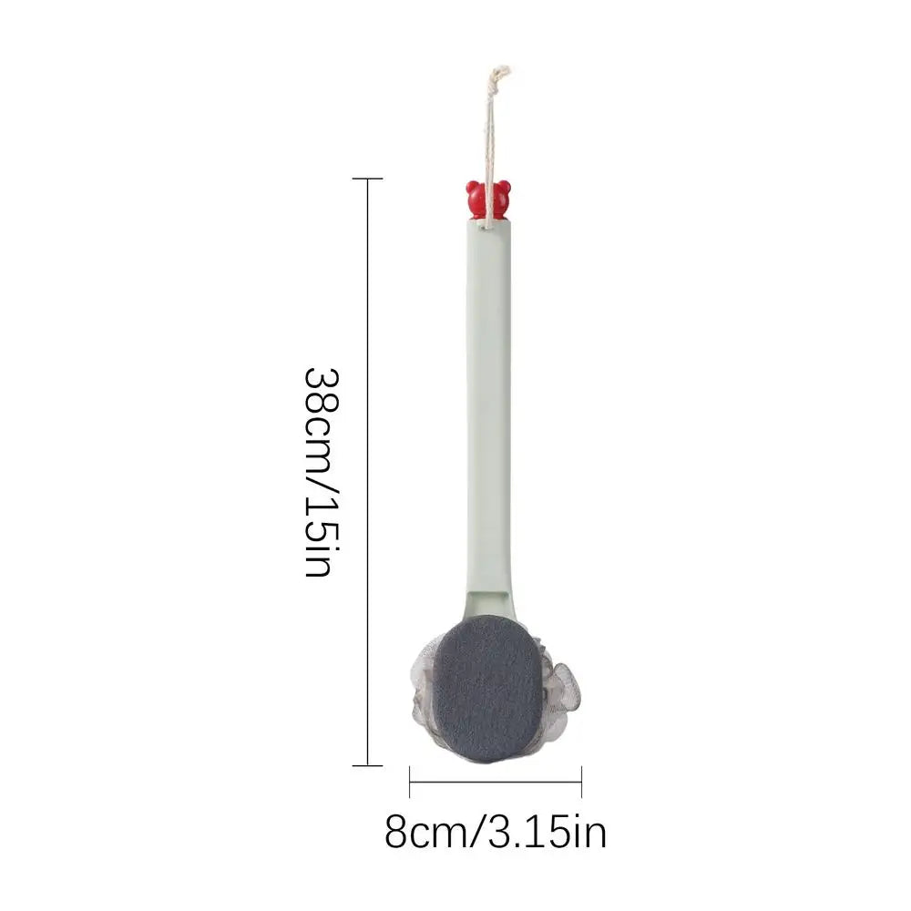 Shower Brush For Back Shower Bath Brush Long Handle For Back Double-Sided Body Cleaning Exfoliator For Skin Legs Shoulders Men Qme Green China Mainland