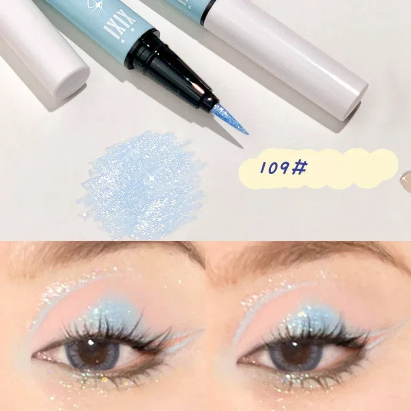 Waterproof Eyeliner Pencils Professional Fast Dry Smooth Eyes Brown Black Color Pigments Liquid Eye Liner Pen Make Up Tools Qme 109
