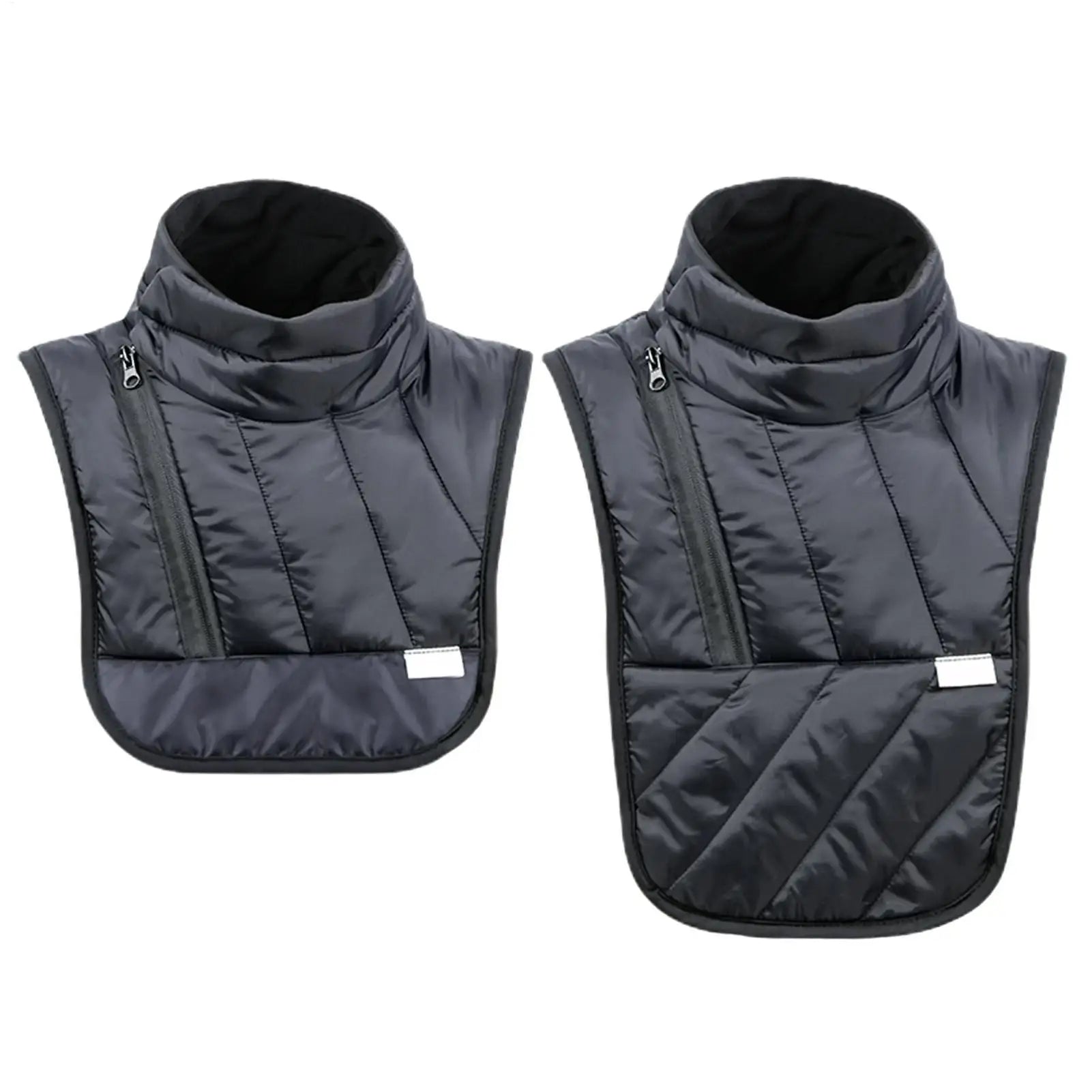 Motorcycle Neck Guard Black Windproof Neck Warmer Thermal Neck Guard Heated for Winter Outdoor Activities Warm Winter Gear Qme