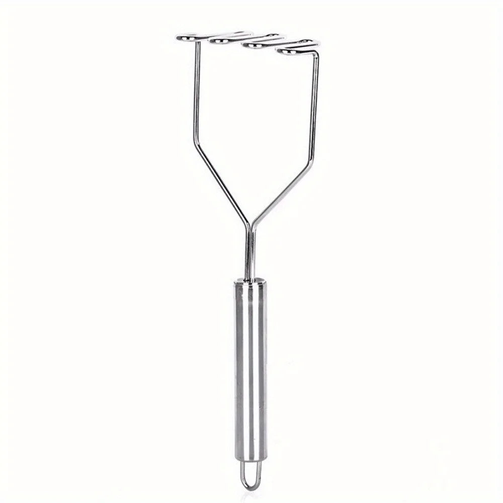 Stainless Steel Potato Masher, Wave Potato Masher, Kitchen Gadgets Qme 1pc