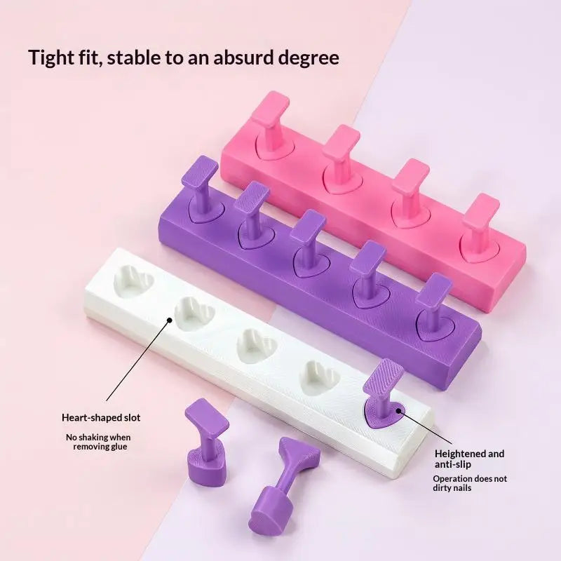 Nail Stand Holder Display Rack False Nails Non Magnetic Art Tip Qme