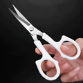 White Handle Embroidery Scissors, Stainless Steel Sharp Tip Sewing Scissors for Cross Stitch, Needlework, DIY Crafts, Thread Cut Qme 1PC
