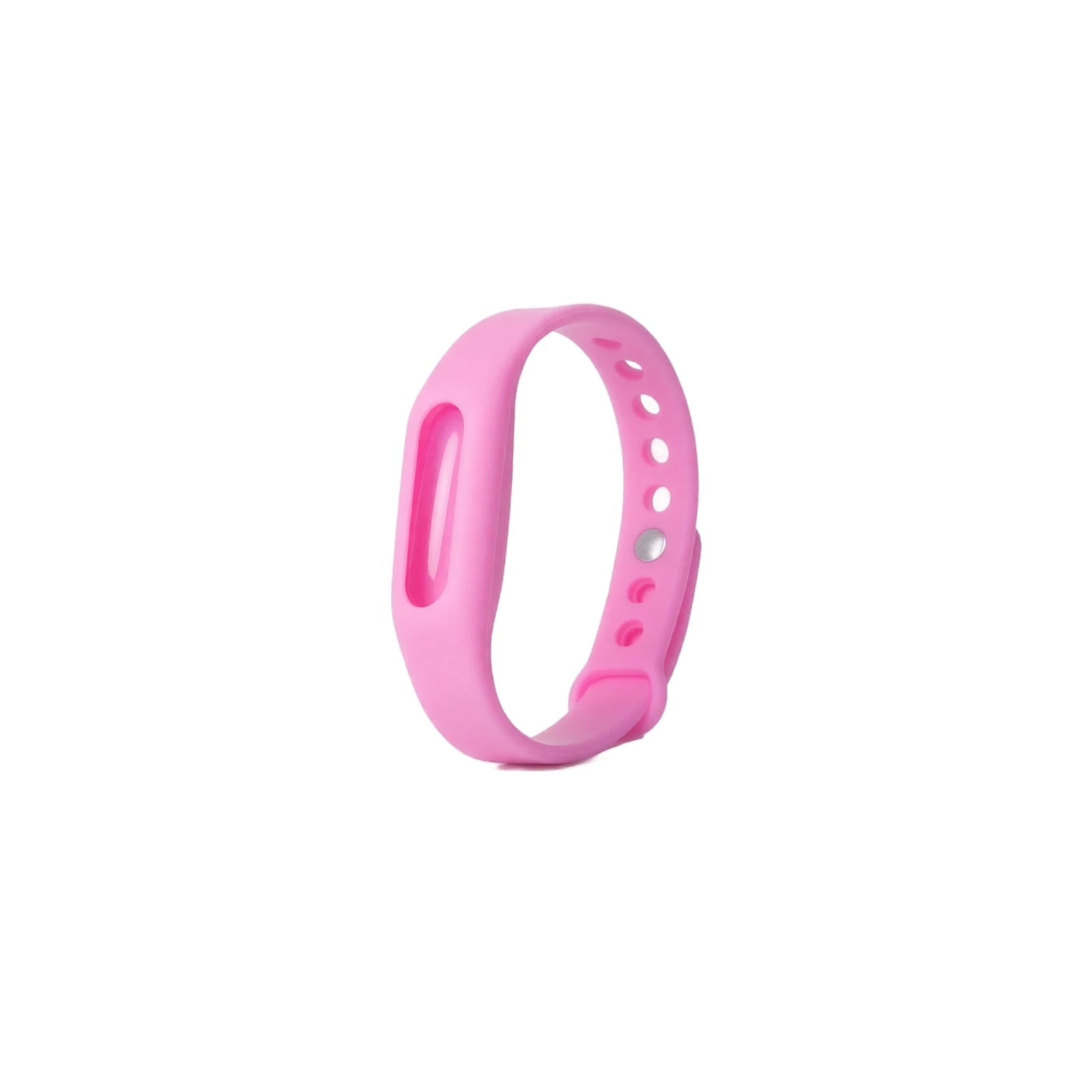 Mosquito-repelling Bracelet Essential Oil Waterproof Silicone Safe Wristband Portable Pest Artifact Tool (capsule color random) Qme Pink