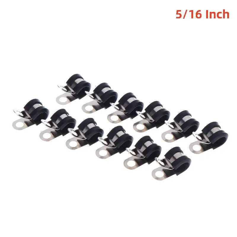 1 4 5 16 3 8 2 Brake Gas Line Pipe Fixing Clamp Cramp Metal R Clips Qme A2