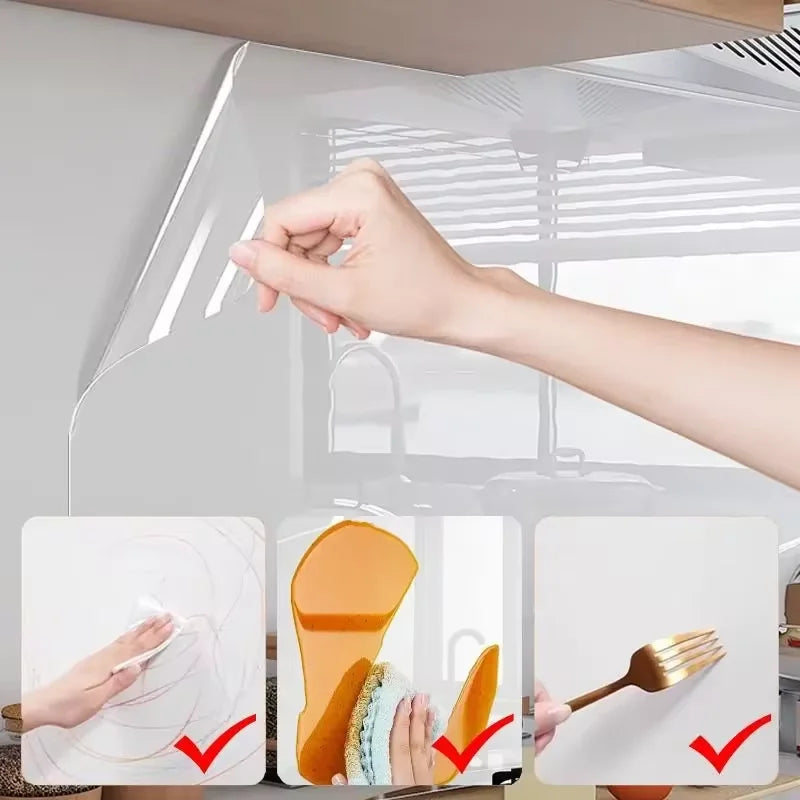 Transparent Household Wall Static Cling Film Waterproof Oil Proof Qme