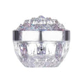 Luxury Diamond Glass Face Cream Jar Lid Lotion Jars Travel Bottle Qme Silver