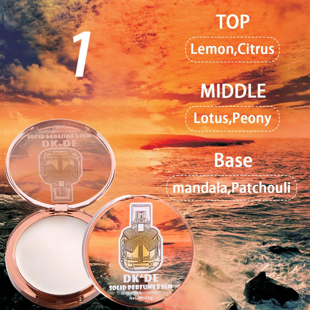 Women's Solid Perfume Cream Light Lasting Charm Fragrance Convenient Qme 1Reverse Paris 12g