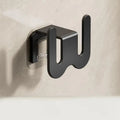 Wall Mounted Shoe Storage Rack Hole-free Hook Door Slippers Bathroom Qme A1