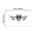 Tattoo Sticker Dark Line Temporary Tattoo Waterproof Long Lasting Women Symmetrical Sexy Pattern Couple Fake Tattoo Leg Chest Qme SS-054