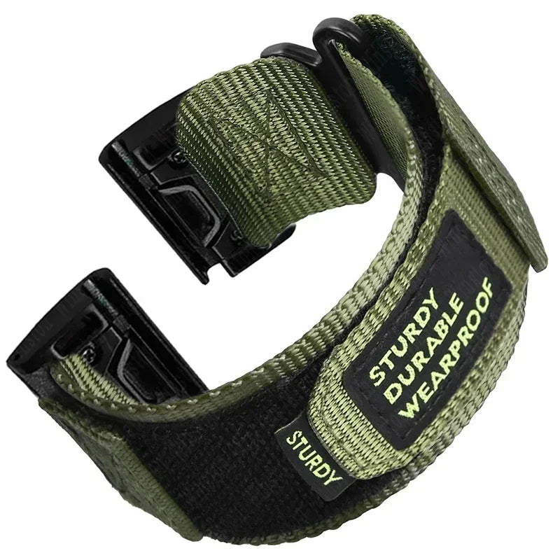 Quick Nylon Band for Garmin Watch Instinct 2X Tactics Strap Fenix 6X Pro 5Plus 7X 8 26mm 22mm Replacement Sport Release Bracelet Qme