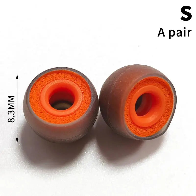 Improved Bass Effect Memory Foam Earbud Tips 1 Pair Silicone Ear Qme A3
