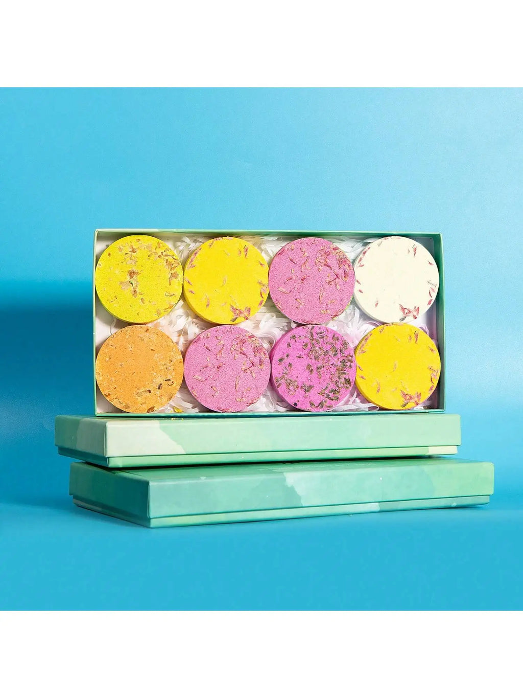 Box Bath Salt Ball Aromatherapy Rose Dried Flower Essential Oil Qme 1 set