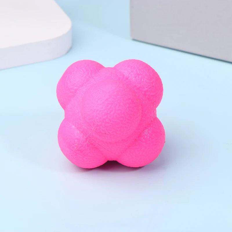 Hexagon Reaction Ball Agility Training Basketball Football Kids Adult Qme Pink