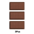 Chocolate Bar Molds Silicone Bars Break Apart Wax Melt Mould Easy Qme 3Pcs