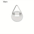 Non Drilling Adhesive Wall Hanging, Elegant Design, Multi-Purpose Home Decoration and Office, Invisible Adhesive Hook Qme Round 10pcs