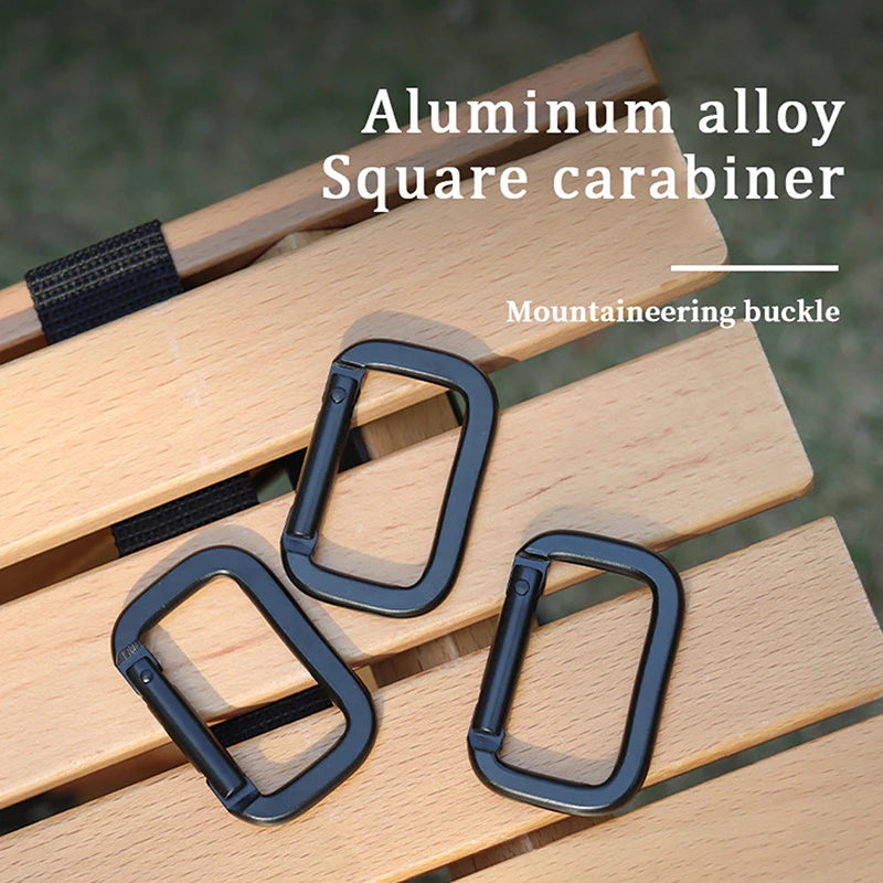 Square-ring Carabiner Buckles Spring Carabiners Snap Hooks Clip Qme