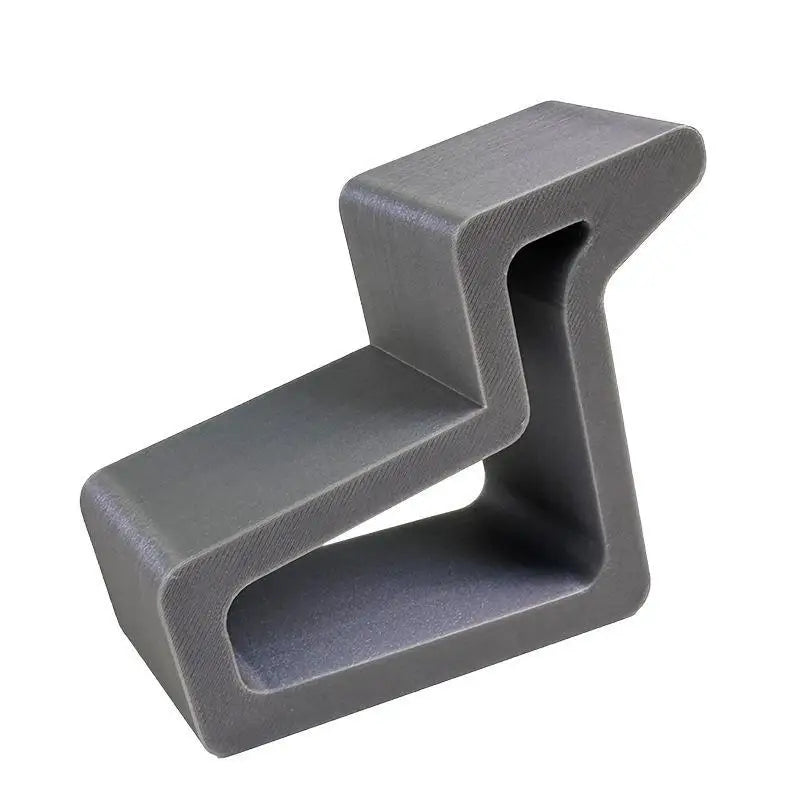 Waterproof Heavy Duty Door Stopper Non Slip Rubber Wedge Home Office Qme Gray 105x80x35mm
