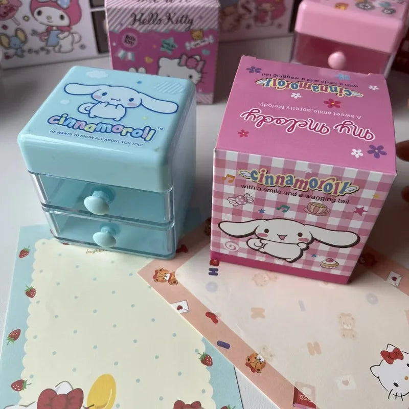 Hello Kitty Kuromi Japanese-style Cartoon Desktop Organizer Cute Mini Qme