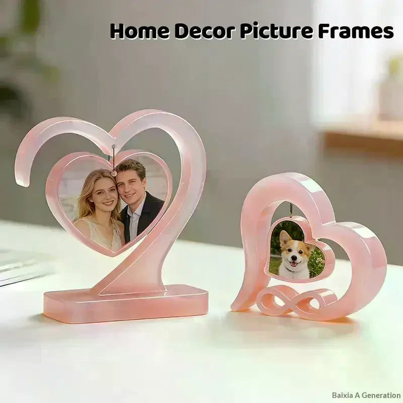 Heart-shaped Photo Frame Pendulum Base Silicone Mold, DIY Crystal Epoxy Resin Mold, DIY Photo Frame Ornament Qme