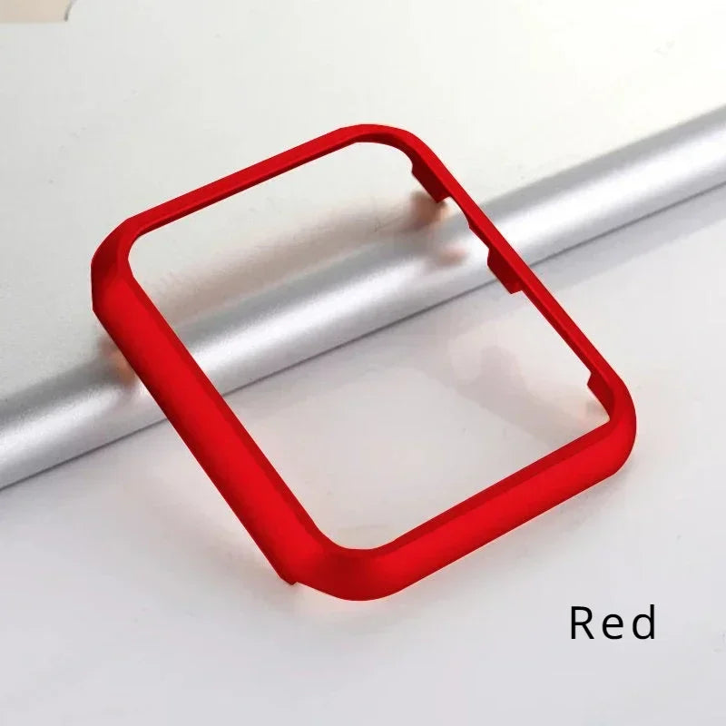 Accessories for Apple Watch Case 45mm 44mm Metal Bumper Protective Cover Frame for iWatch SE Series 7/6/5/4 Cases Aluminum Gold Qme Red 40mm-Series 6 5 4 SE
