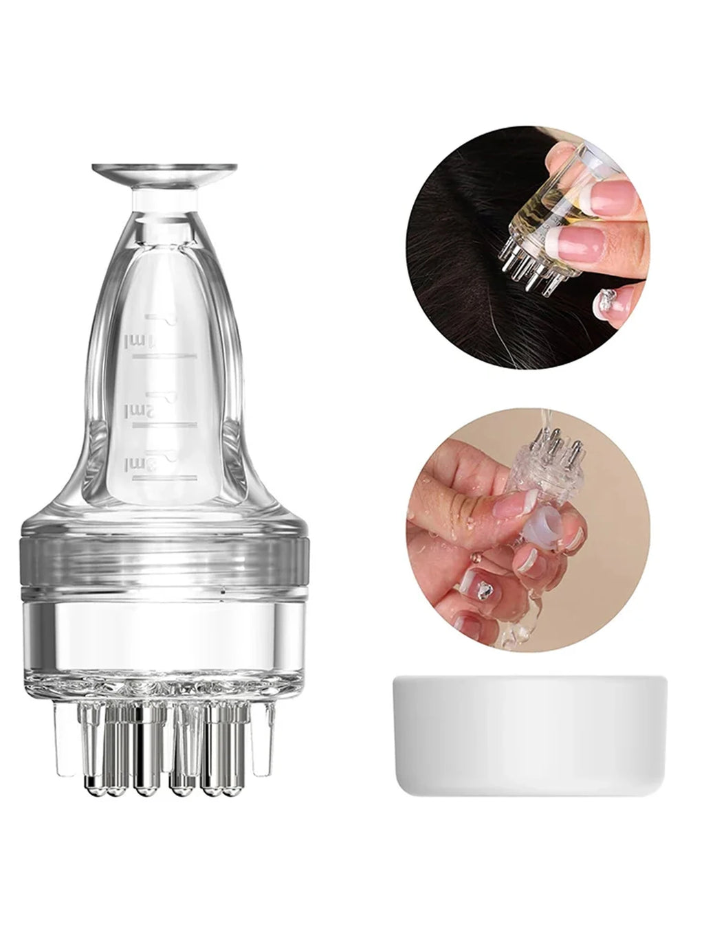 Essential Oil Scalp Massage Comb Multi-function Massager Minoxidil Qme