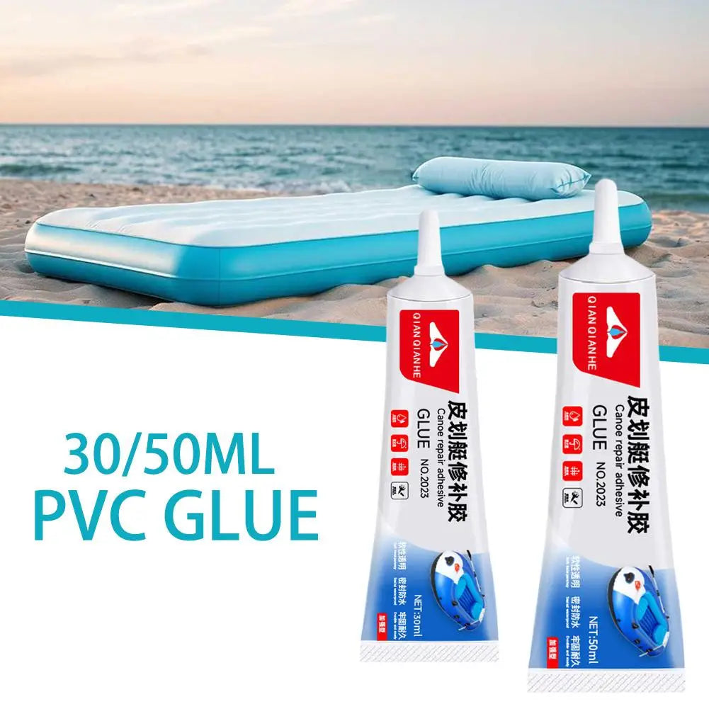 30/50ML PVC Adhesive Inflatable Boat Repair Glue SUP Repair Glue Tubes Inflatable Boat Paddle Board Kayak Tube Repair Glue Qme