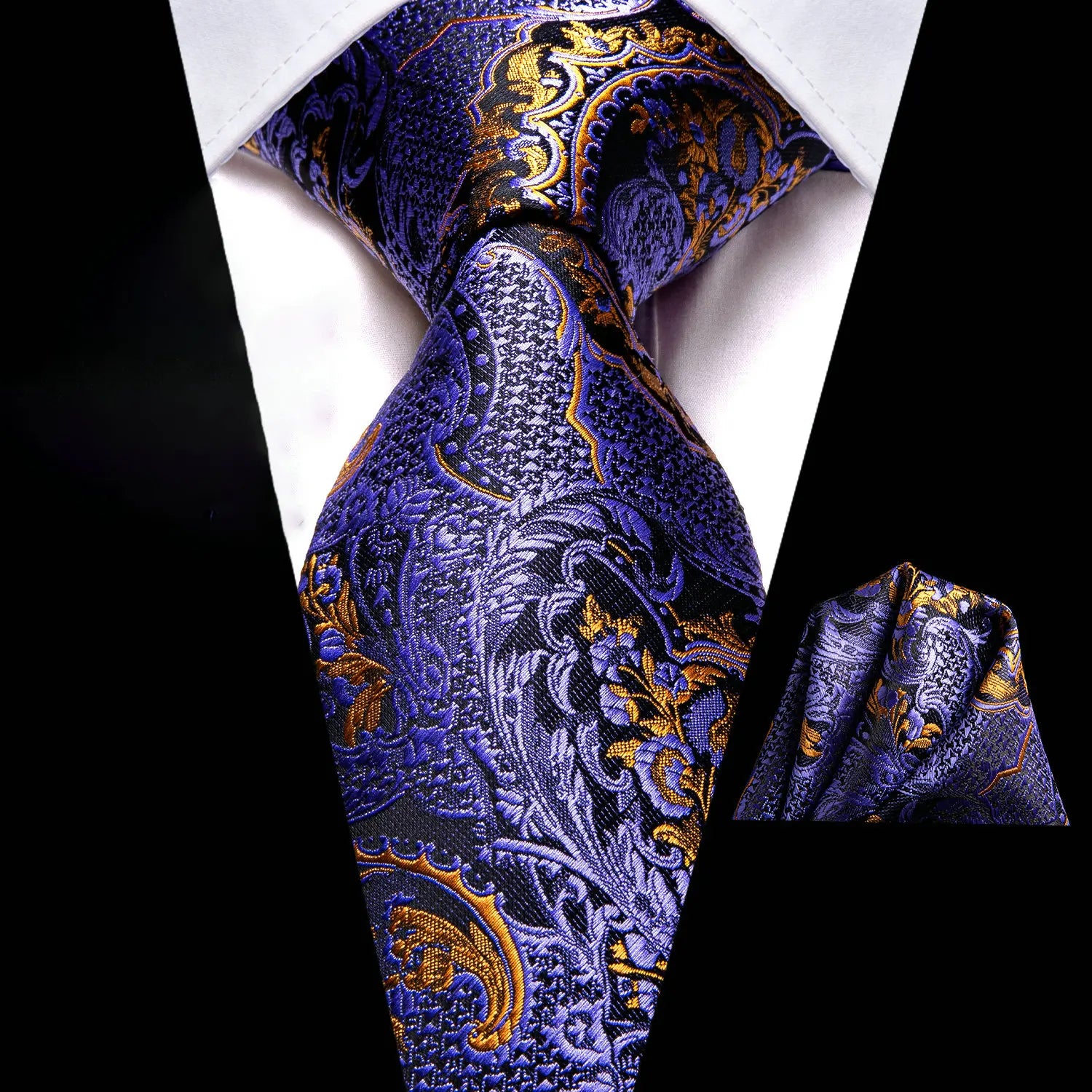 Red Pink Purple Classic Men Necktie Pocket Square Formal Wedding Silk Qme N-3210