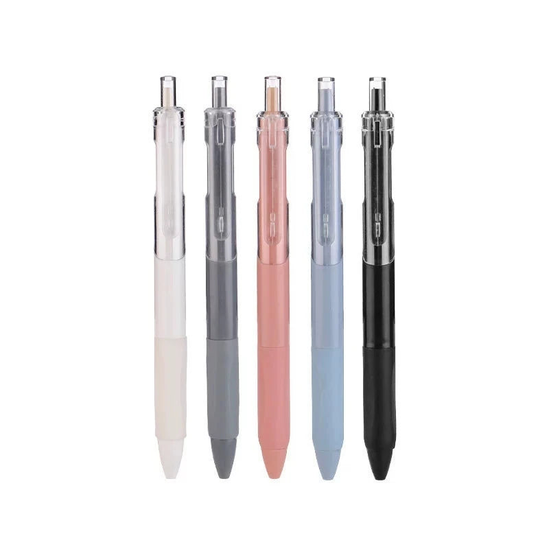 5 Pcs Gel Pen Ins Smooth Press Quick-drying 0.5mm Black Pen Ballpoint Pens School Supplies Stationery Qme