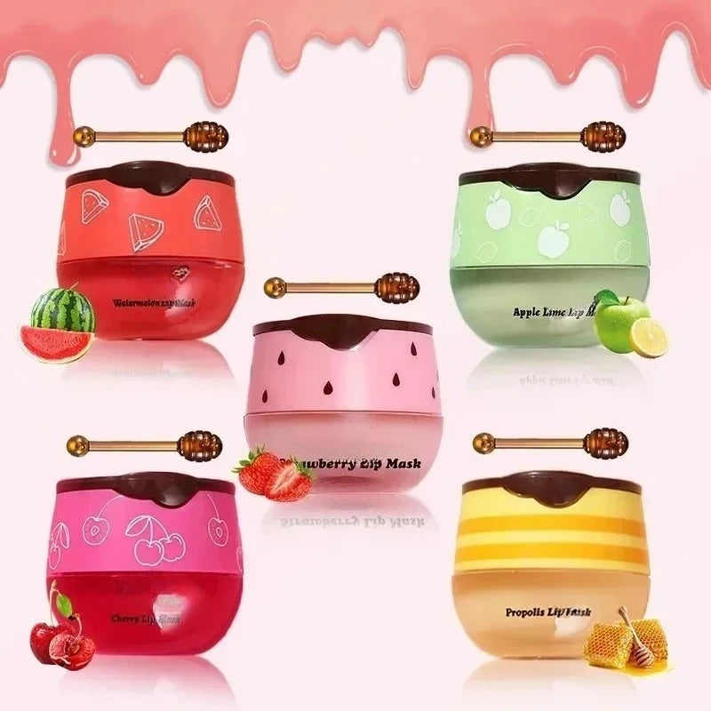 Lip Sleep Mask Night Maintenance Moisturizing Gloss Bleach Cream Qme
